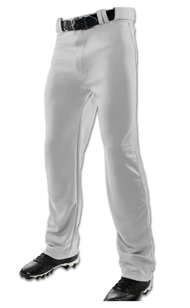 Champro MVP Open-Bottom Relaxed Fit Adult Baseball Pants - Grey