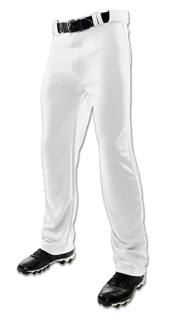 Champro MVP Open-Bottom Relaxed Fit Adult Baseball Pants - White
