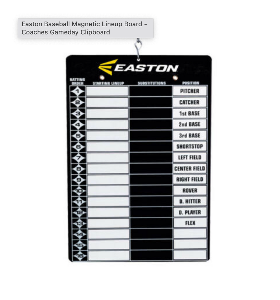 Easton Magnetic Lineup Boards